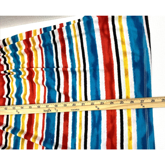 Bobbie Brooks Sundress Womens Plus Size 1X Red Blue Stripe Knit Beach Coverup - Picture 9 of 11